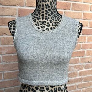 Saint Holiday 100% Recycled French Cotton Terry Resort Luxury Tank Crop Size 1